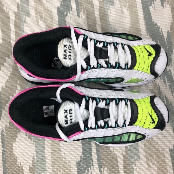 Nike Air Max TailWind 4 GS Women Shoes White/Black China Rose BQ9810102 Size 5.5 - Picture 9 of 16